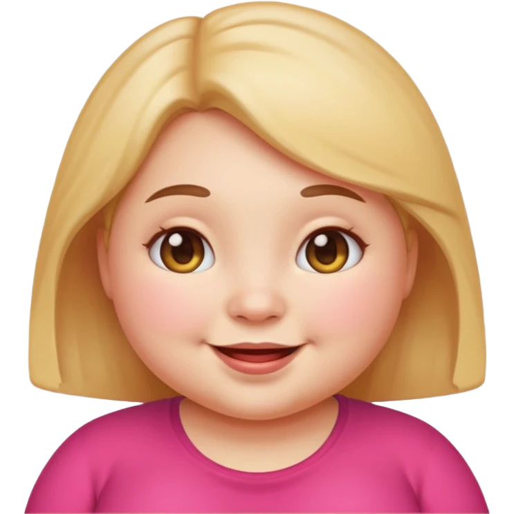 Cute emoji femal chubby emoji
