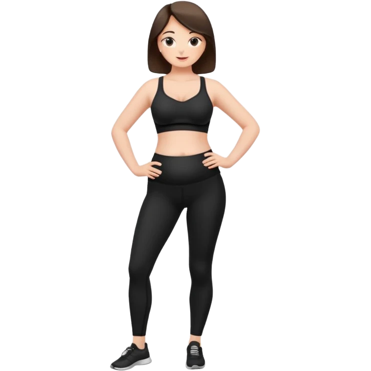 femme belly stuffing legging brassière  emoji