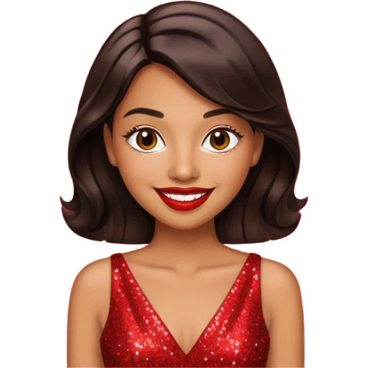 glitter red Summer emoji