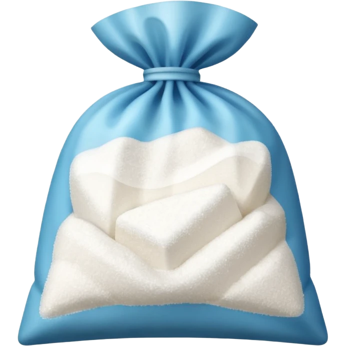 bag of sugar no face emoji