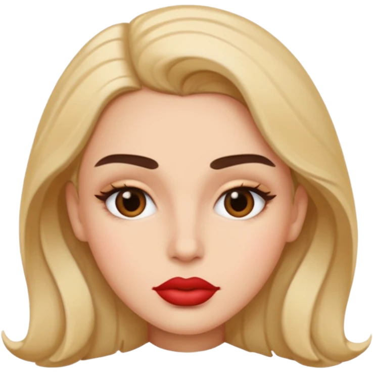 Lips brows emoji