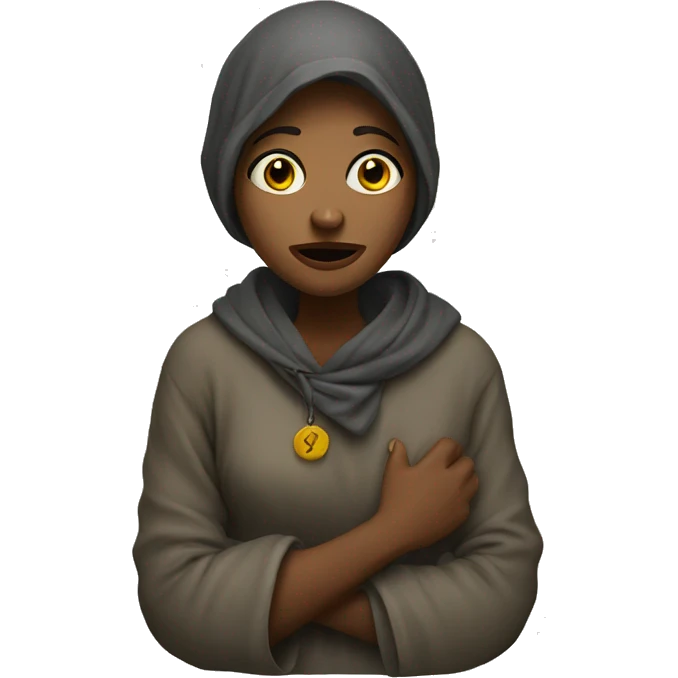 women beggar emoji