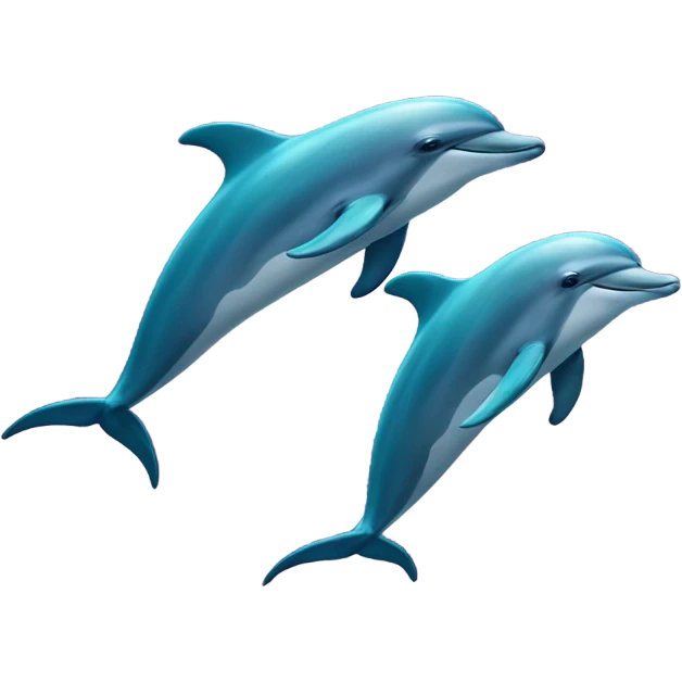 Two dolphins emoji