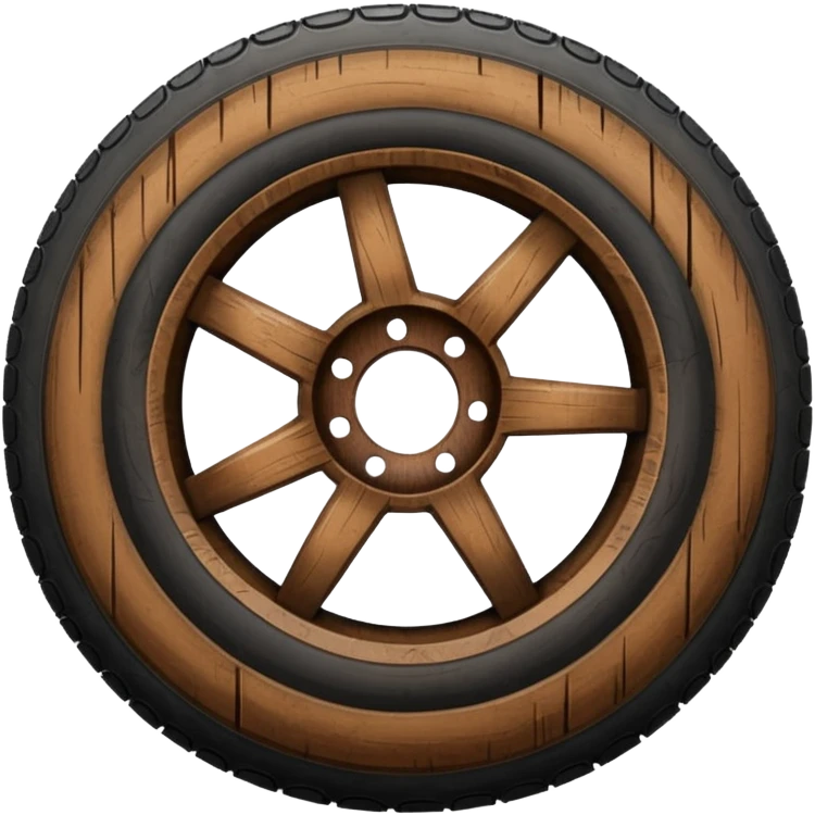wooden tyre emoji