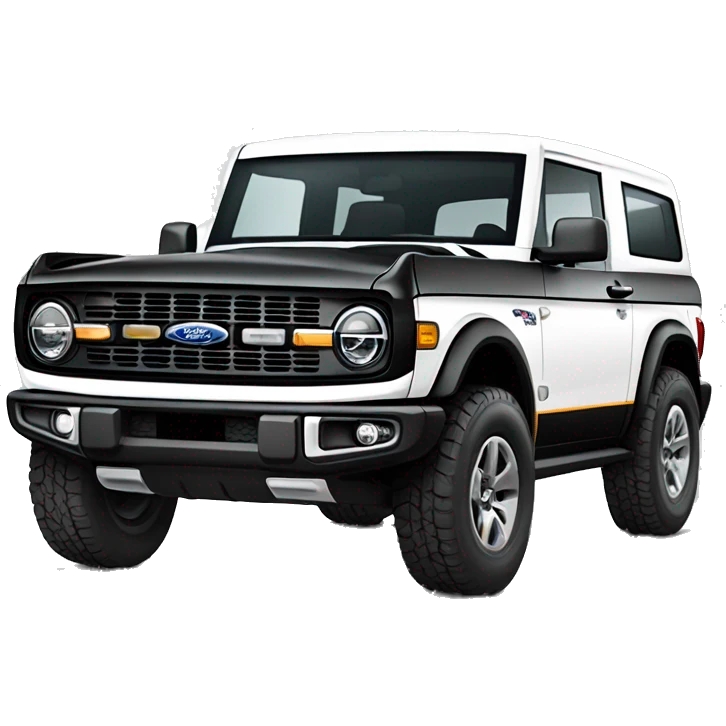 New white ford bronco  emoji