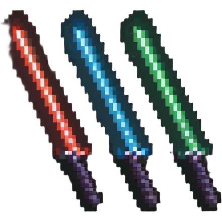 two crossed glowing lightsabers emoji
