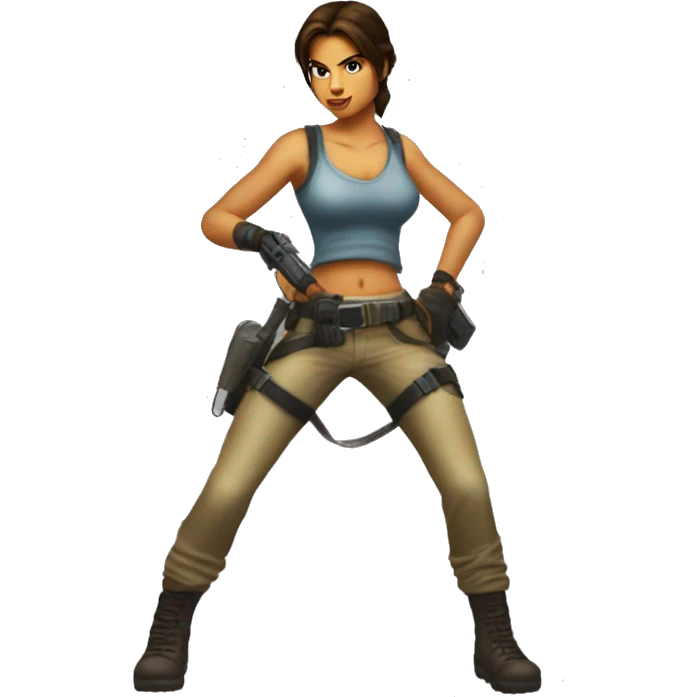 Classic 90’s lara Croft emoji