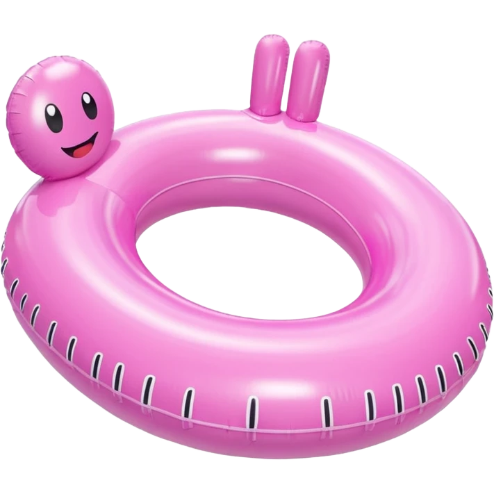 Light pink pool float emoji