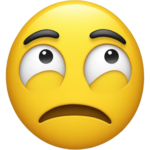 Yellow side eye emoji  emoji