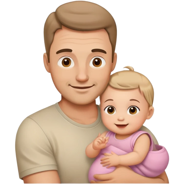 dad with baby girl emoji