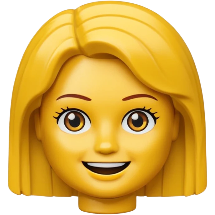 Lego Girl Head emoji