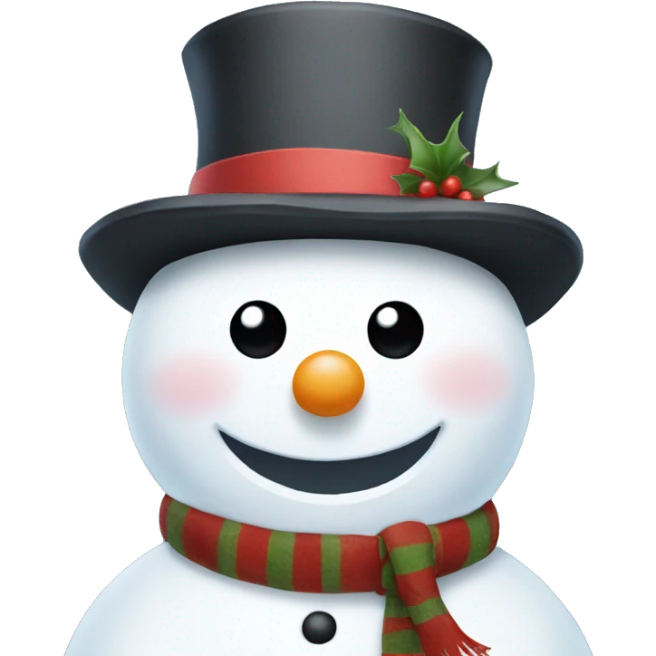 Pretty snowman emoji