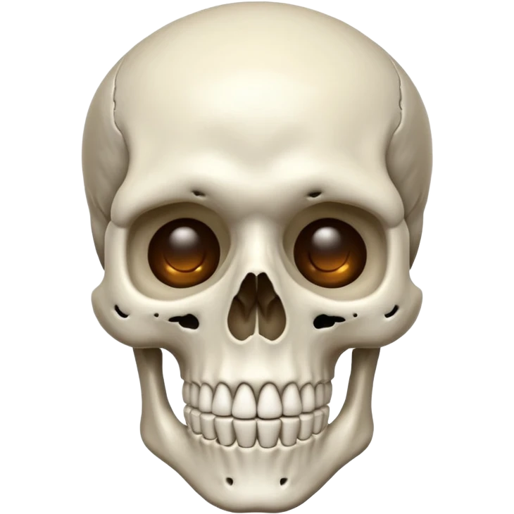 Realistic skeleton emoji
