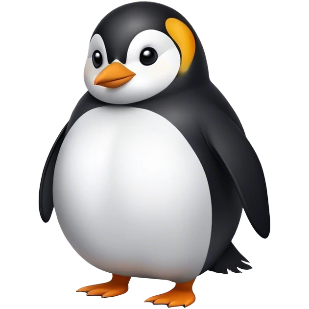 Fat penguin emoji