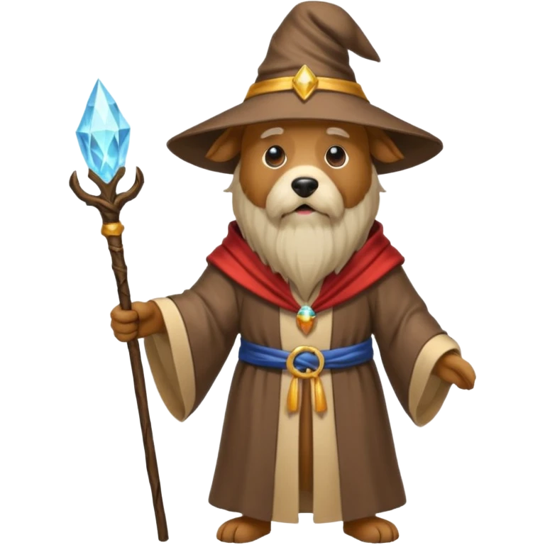 Dog wizard emoji