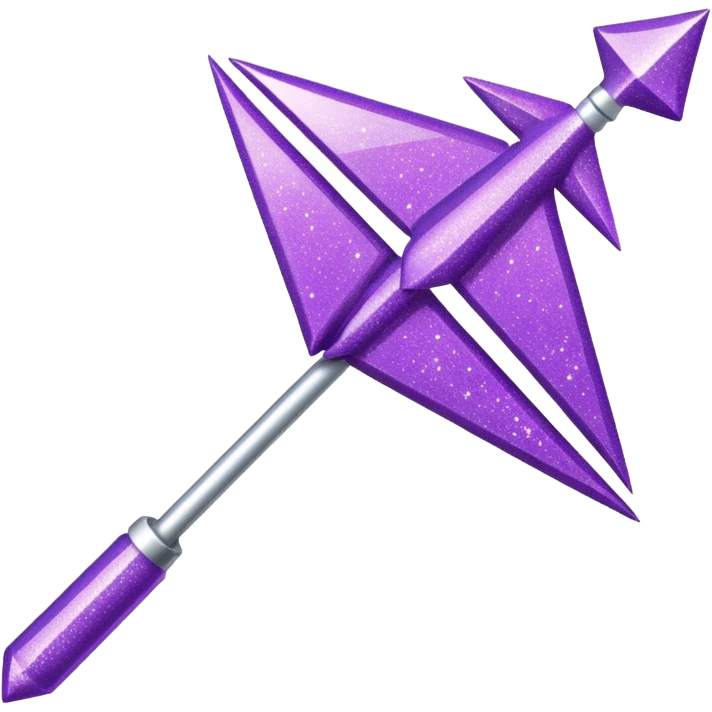 flecha para direita com glitter e roxa > emoji