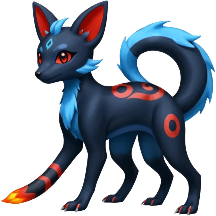 Umbreon-Amaura-Salandit-Fakémon-fusion (full body) emoji