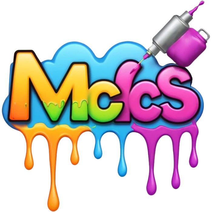 give me graffiti text that says MC  emoji