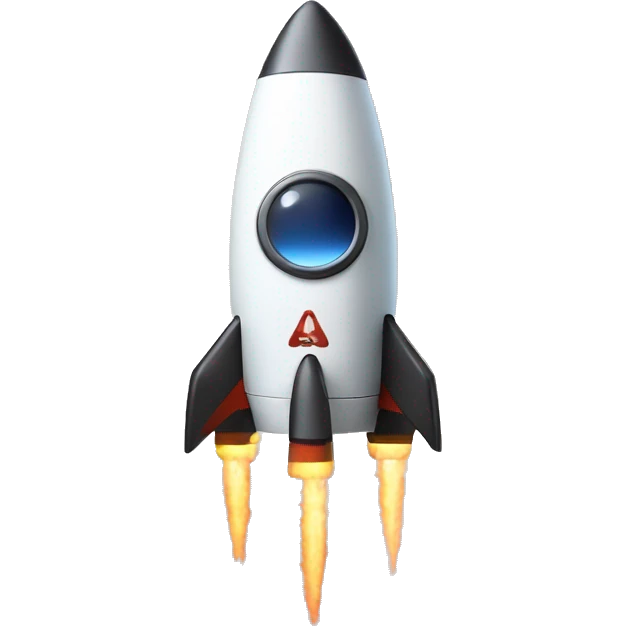 rocket with I/O label and a nerd flying iot emoji