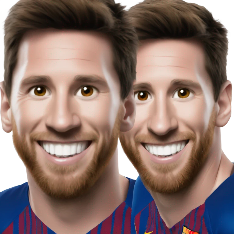 Messi smile emoji