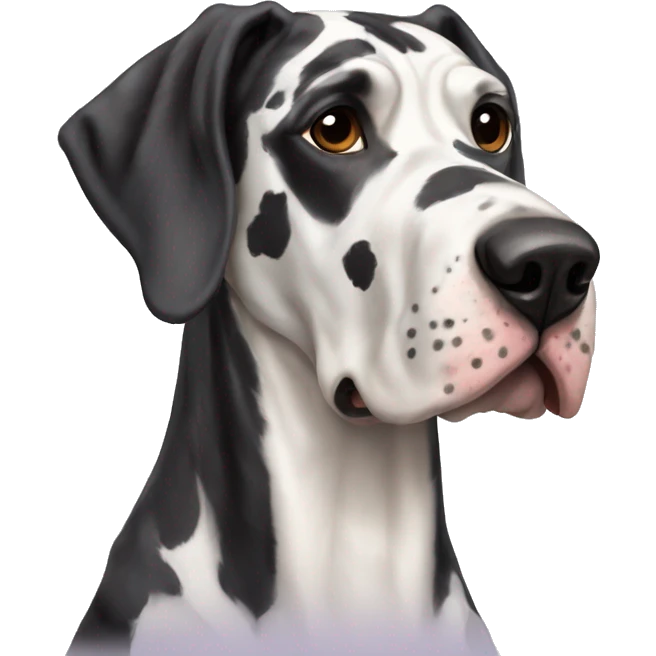 harlequin great dane happy emoji