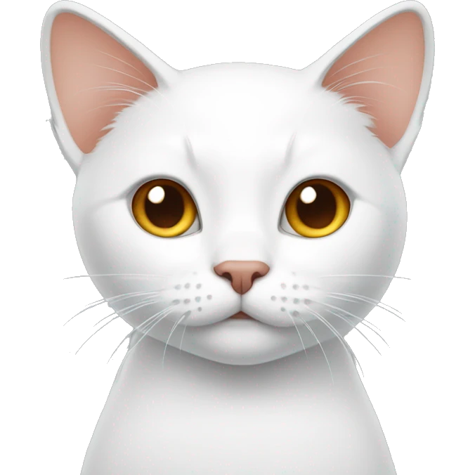 Cat White and redhead  emoji