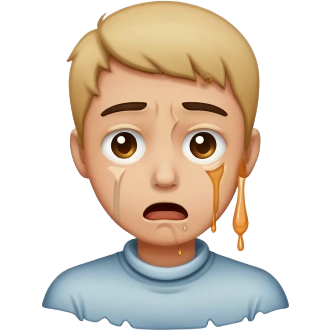 Person choking crying  emoji