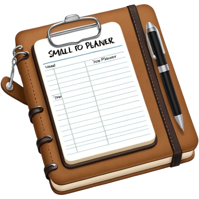 mini to-do planner emoji