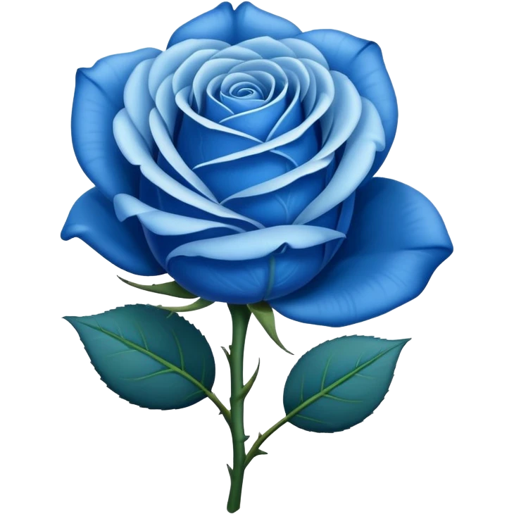 blue rose emoji