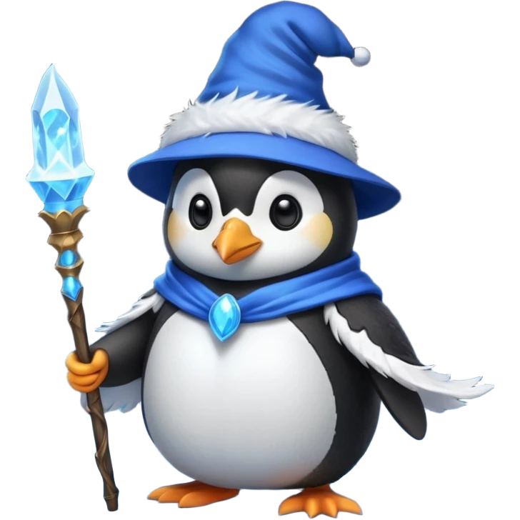 Penguin Wizard emoji