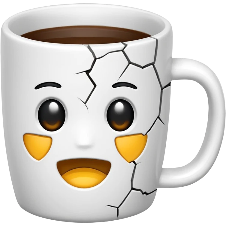 cracked mug no face emoji