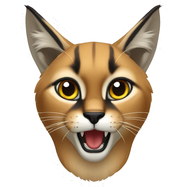 Shocked caracal emoji