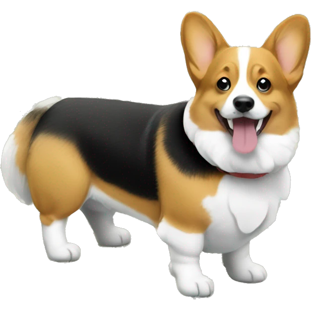 corgi with dolars  emoji