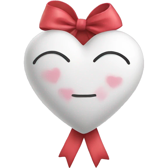 Heart with a bow  emoji