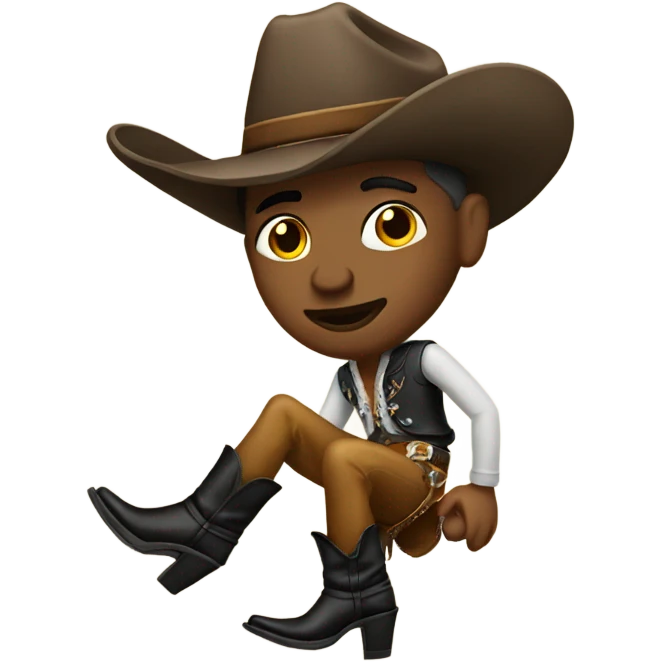 cowboy wearing heels emoji