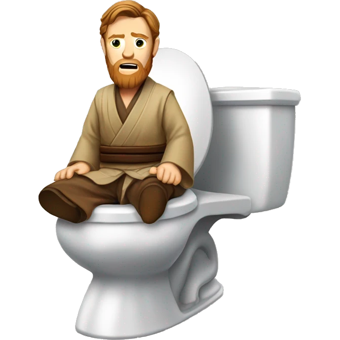 Obi-wan sitting on the toilet  emoji