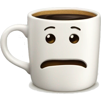 vintage mug with coffee in it emoji