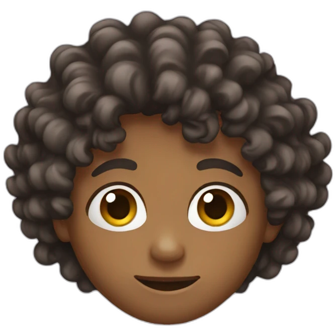 boy long curly hair emoji