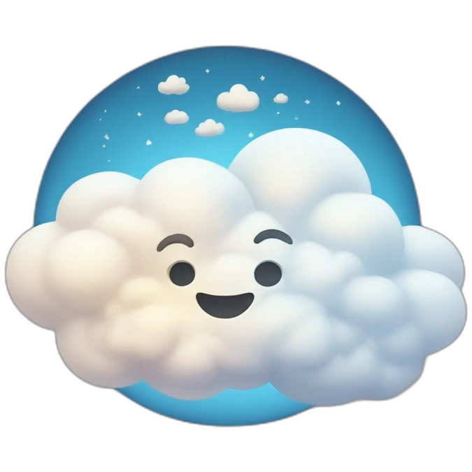 cloud and ✨ emoji