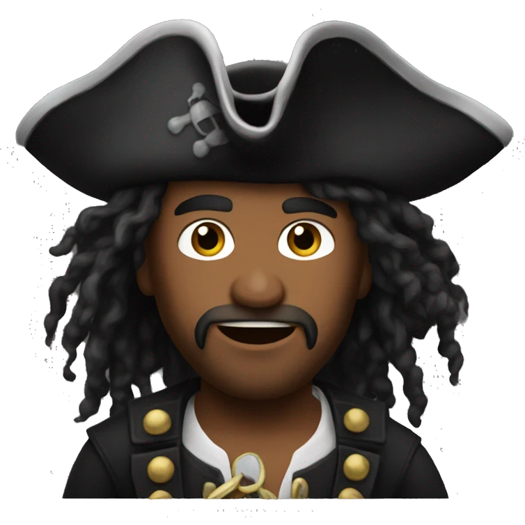 Michael as a pirate emoji