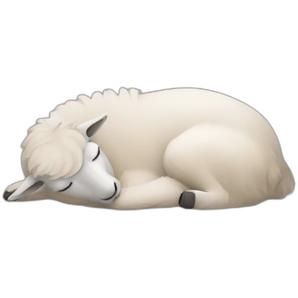 sleeping lama emoji