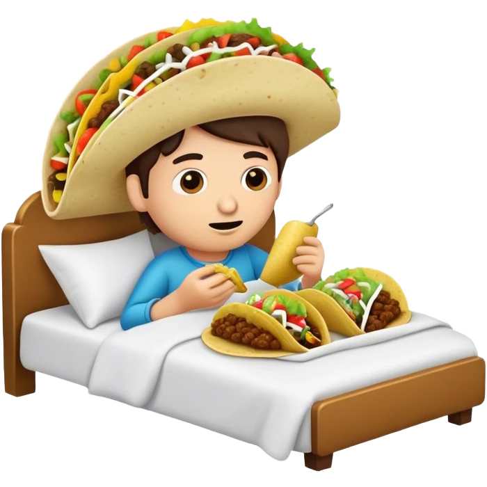 Eat Tacos in a bed emoji