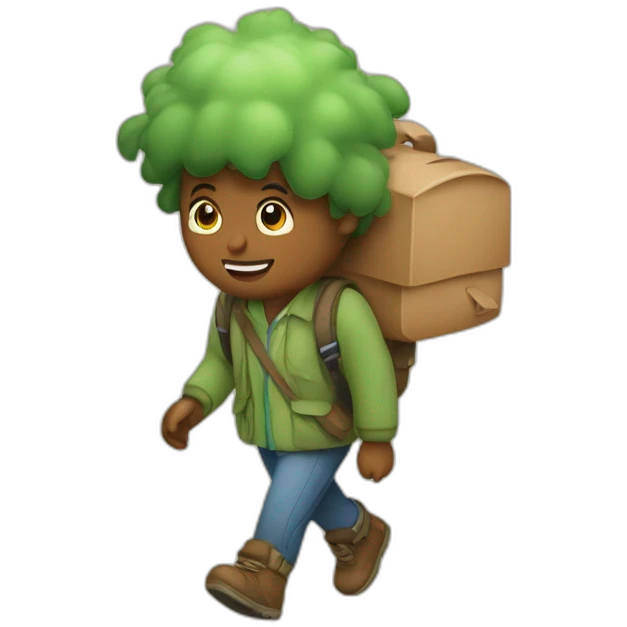 leaving behind technology and going to the woods emoji