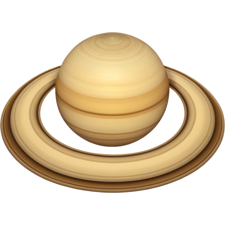 Ringless saturn emoji