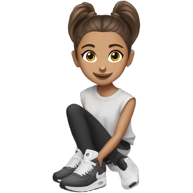 Ariana grande wearing 27C Nikes  emoji