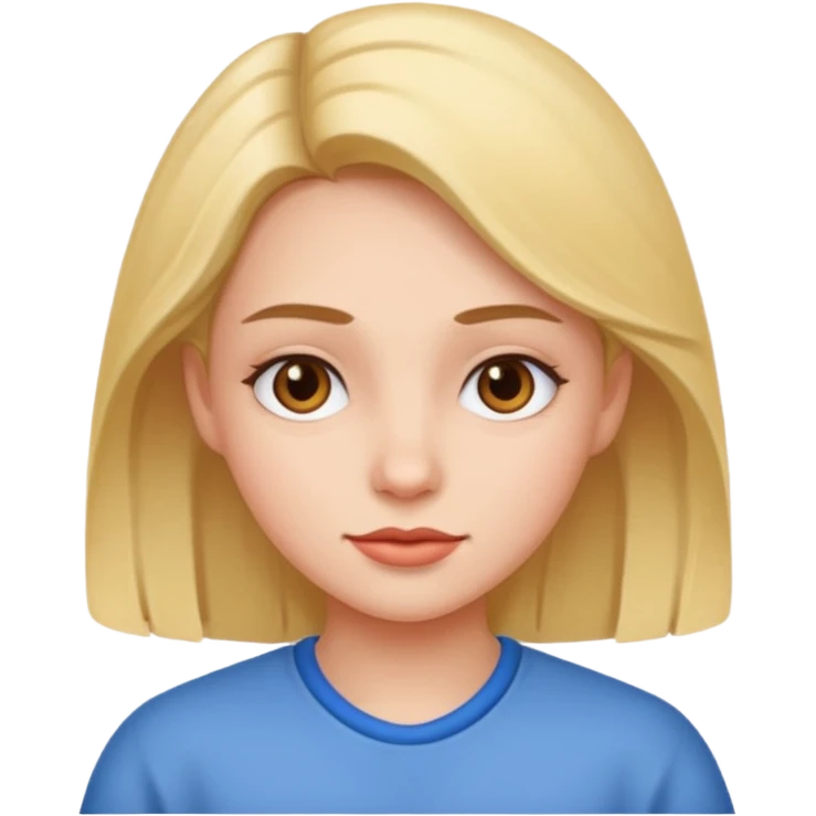 دختری که emoji