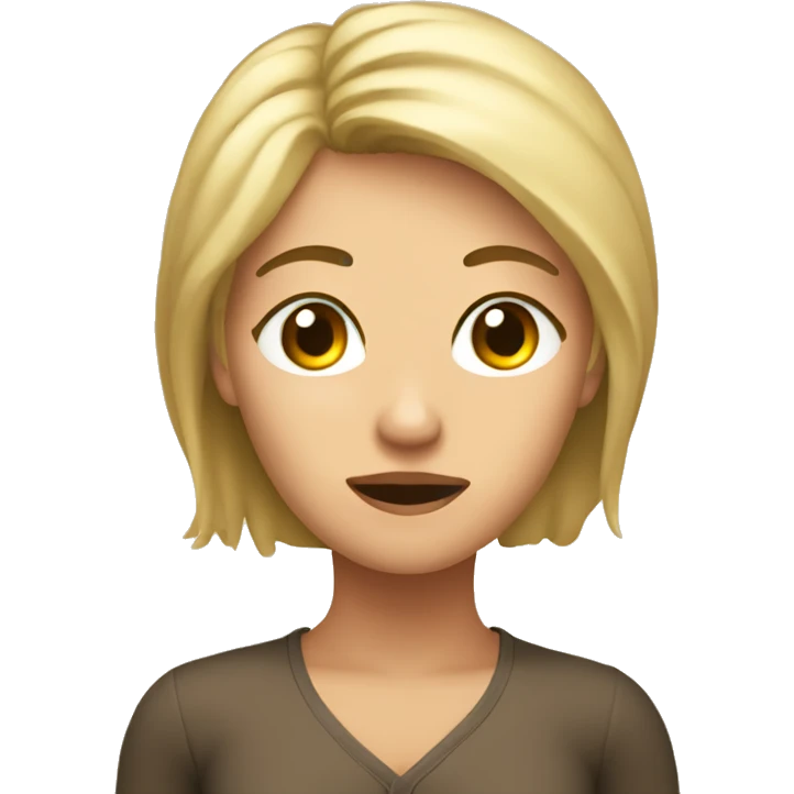 Rubia dormida emoji