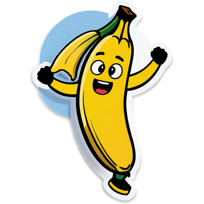 Banana dancing and cry emoji