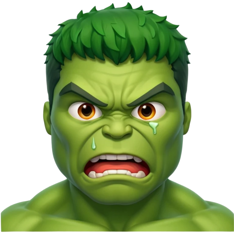 Hulk vomitando emoji
