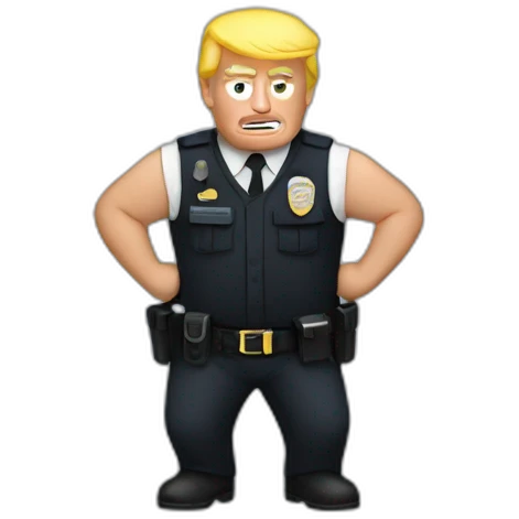 trump-getting-arrested emoji